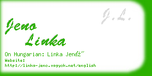 jeno linka business card